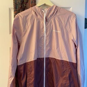 Mauve Columbia Windbreaker! Brand New!